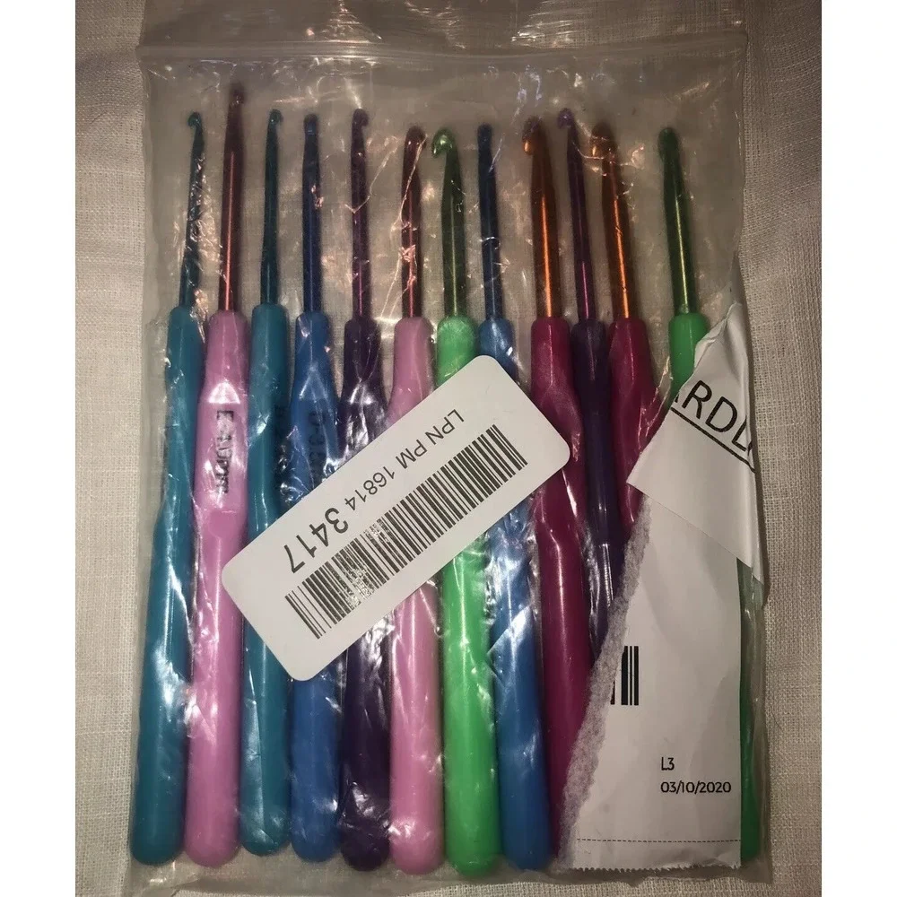 New Crochet Knitting Hook Set Of 12 Multi‎